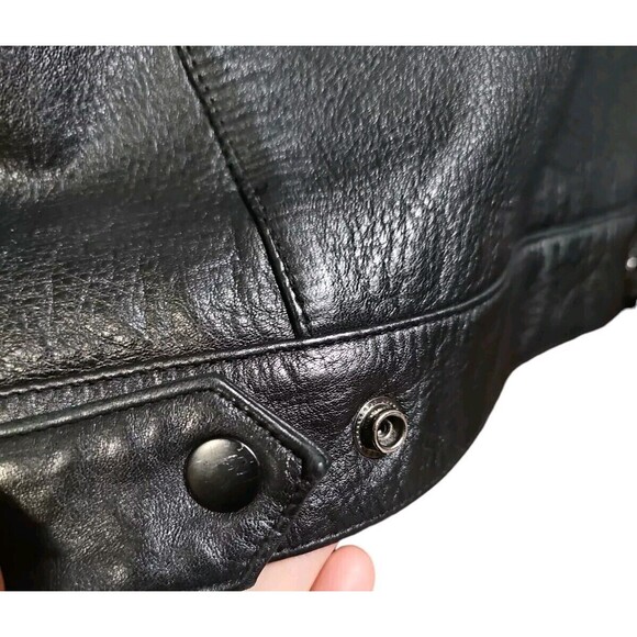 Wilsons Leather Jacket Womens Size Medium Thinsulate Lined Black Soft Leather - Picture 10 of 14